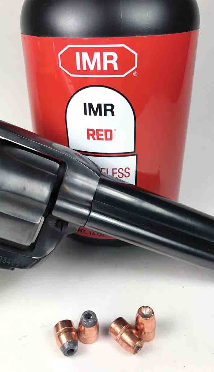IMR Red produced relatively low extreme velocity spreads with Hornady 110-grain bullets loaded in .38 Special cases.